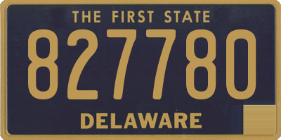 DE license plate 827780