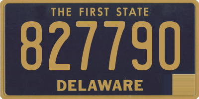 DE license plate 827790