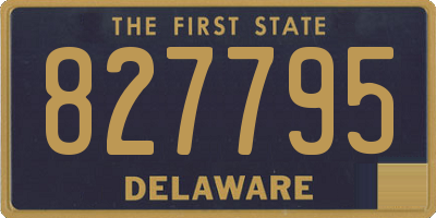 DE license plate 827795