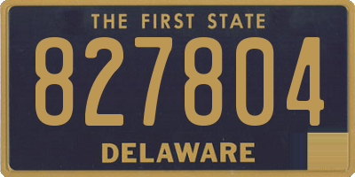 DE license plate 827804