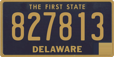 DE license plate 827813