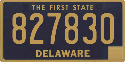 DE license plate 827830
