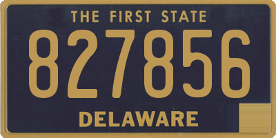 DE license plate 827856