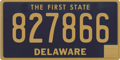 DE license plate 827866