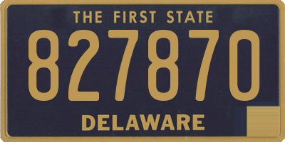 DE license plate 827870