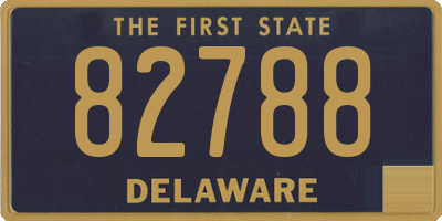 DE license plate 82788