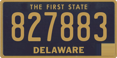 DE license plate 827883
