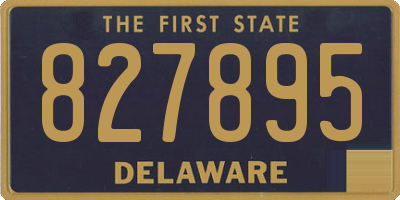 DE license plate 827895