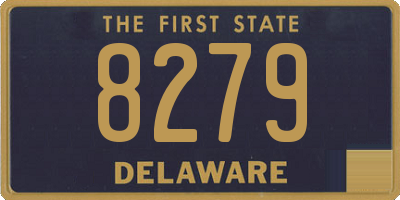 DE license plate 8279