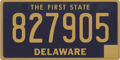 DE license plate 827905