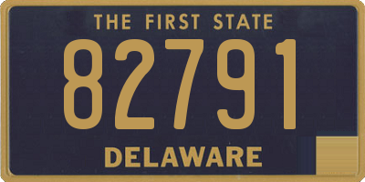 DE license plate 82791