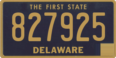 DE license plate 827925