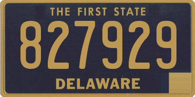 DE license plate 827929
