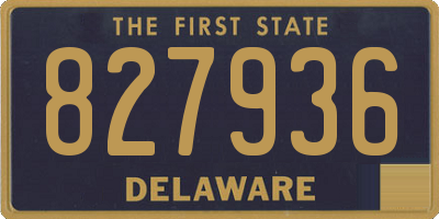 DE license plate 827936