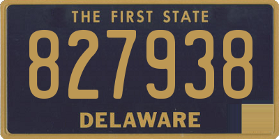 DE license plate 827938