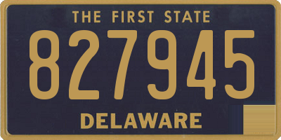DE license plate 827945