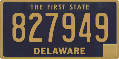 DE license plate 827949