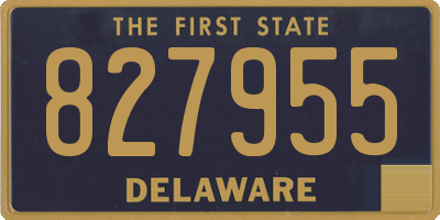 DE license plate 827955