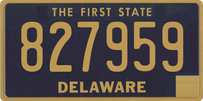 DE license plate 827959