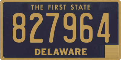 DE license plate 827964