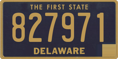 DE license plate 827971