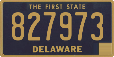 DE license plate 827973