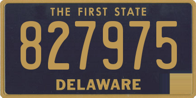 DE license plate 827975