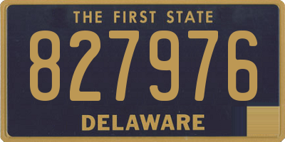 DE license plate 827976