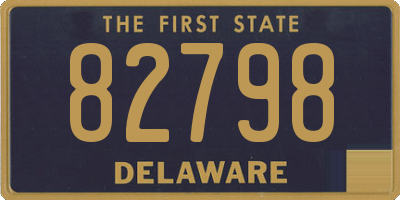 DE license plate 82798