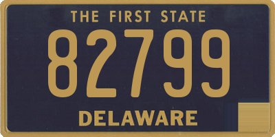 DE license plate 82799