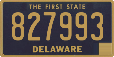 DE license plate 827993