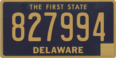 DE license plate 827994