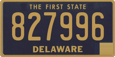 DE license plate 827996