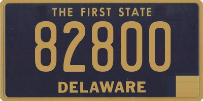 DE license plate 82800