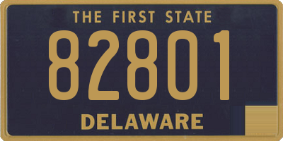 DE license plate 82801