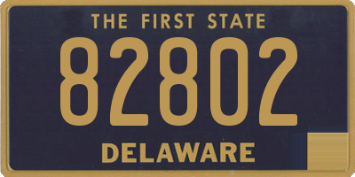 DE license plate 82802
