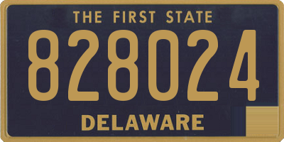 DE license plate 828024