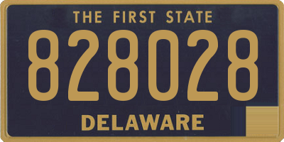 DE license plate 828028