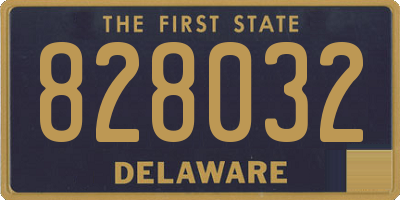 DE license plate 828032
