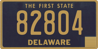 DE license plate 82804
