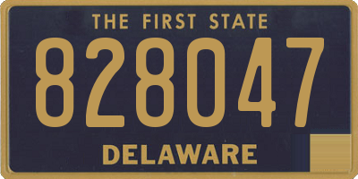 DE license plate 828047