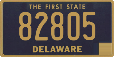 DE license plate 82805