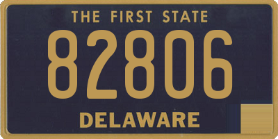 DE license plate 82806