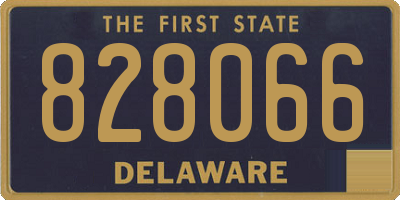 DE license plate 828066