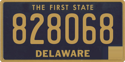 DE license plate 828068