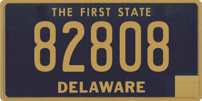 DE license plate 82808