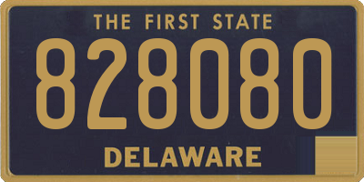 DE license plate 828080