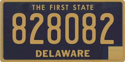 DE license plate 828082