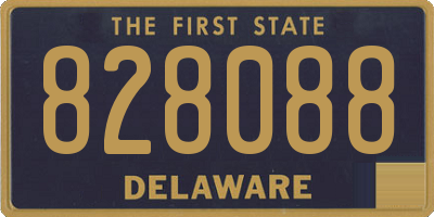 DE license plate 828088