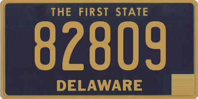 DE license plate 82809